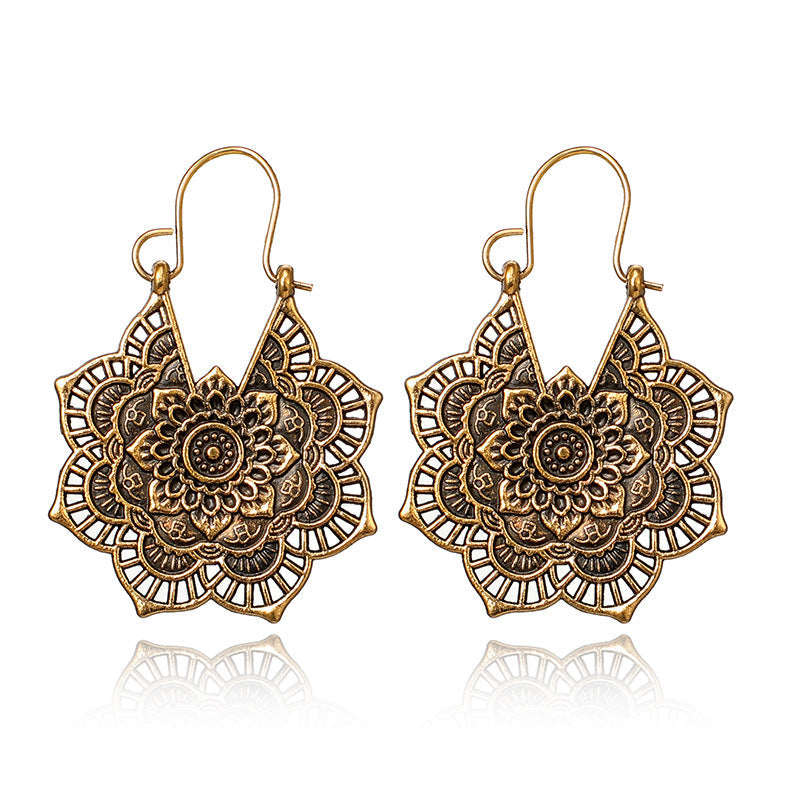 Boucles d'oreilles Mandala Lotus