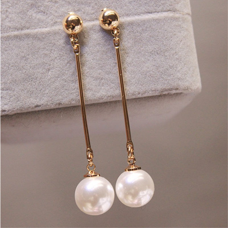 Boucles d'Oreilles Pendantes de Luxe avec des Perles Spéciales Fait Main
