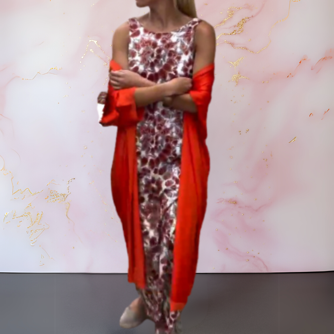 Monique | Robe Longue Fluide Deux-en-Un