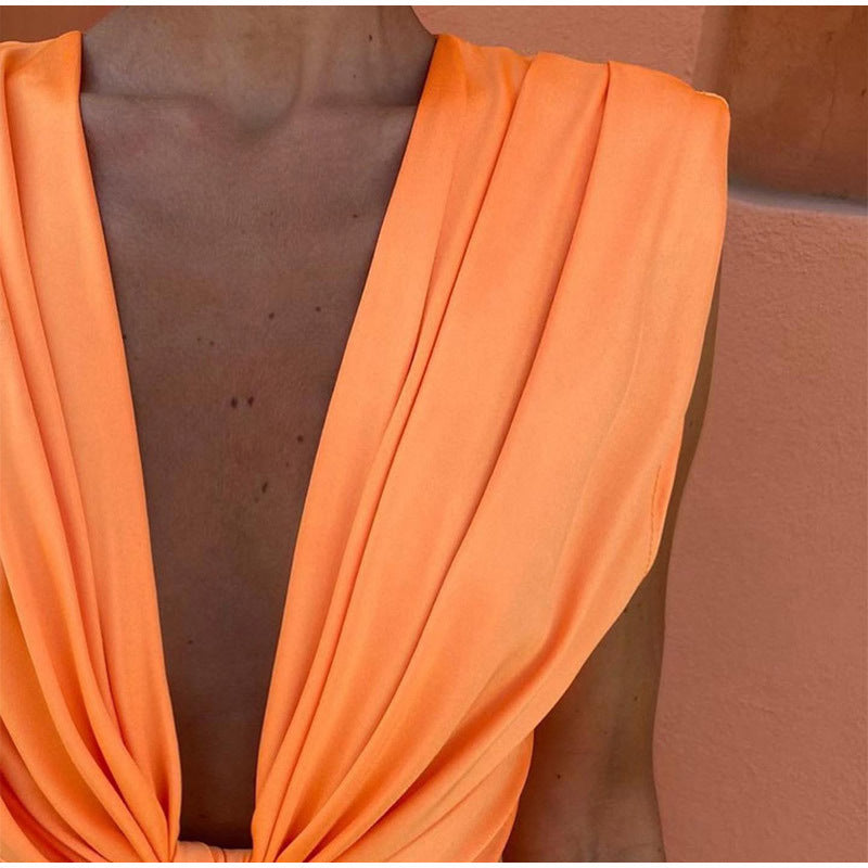 Crocetta | Robe Élégante Décolletée