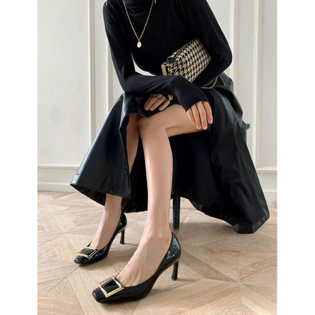 Narella | Sandales élégantes à talon avec accent métallisé