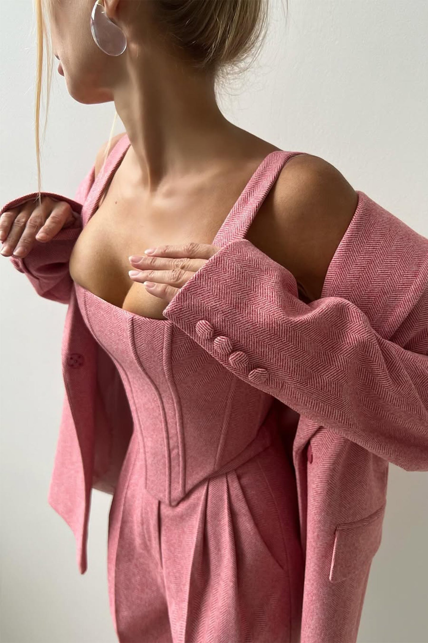 Dolce™ - Ensemble de trois pièces avec blazer à double boutonnage