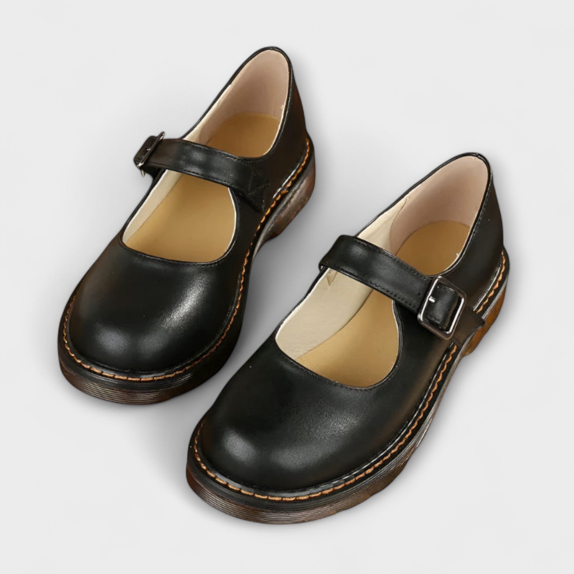 Chaussures Vintage Mary Jane pour Femme – Chaussures Classiques avec Sangles et Semelle Confort