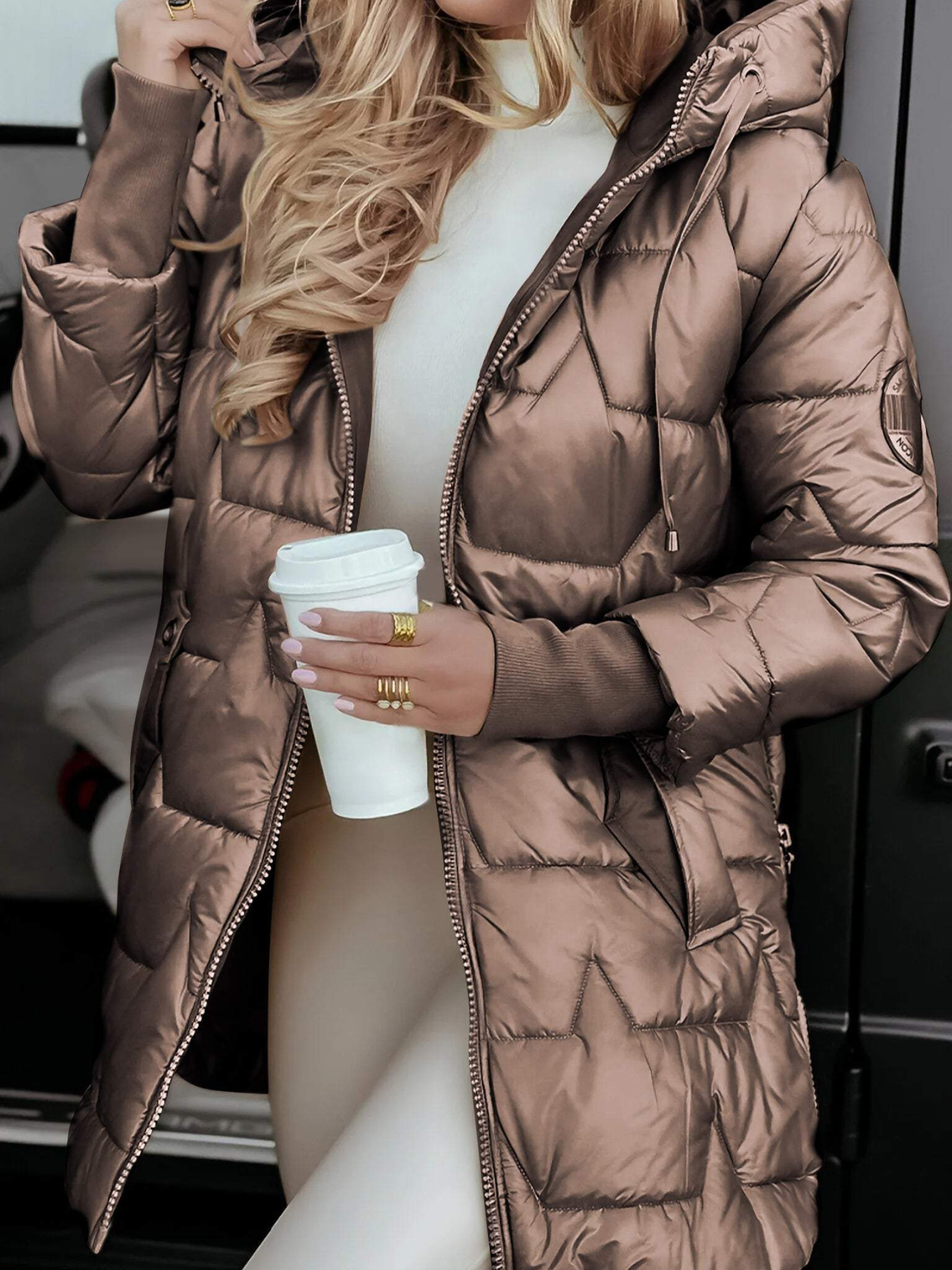 Brigitte™ – Veste d’Hiver Matelassée Classique