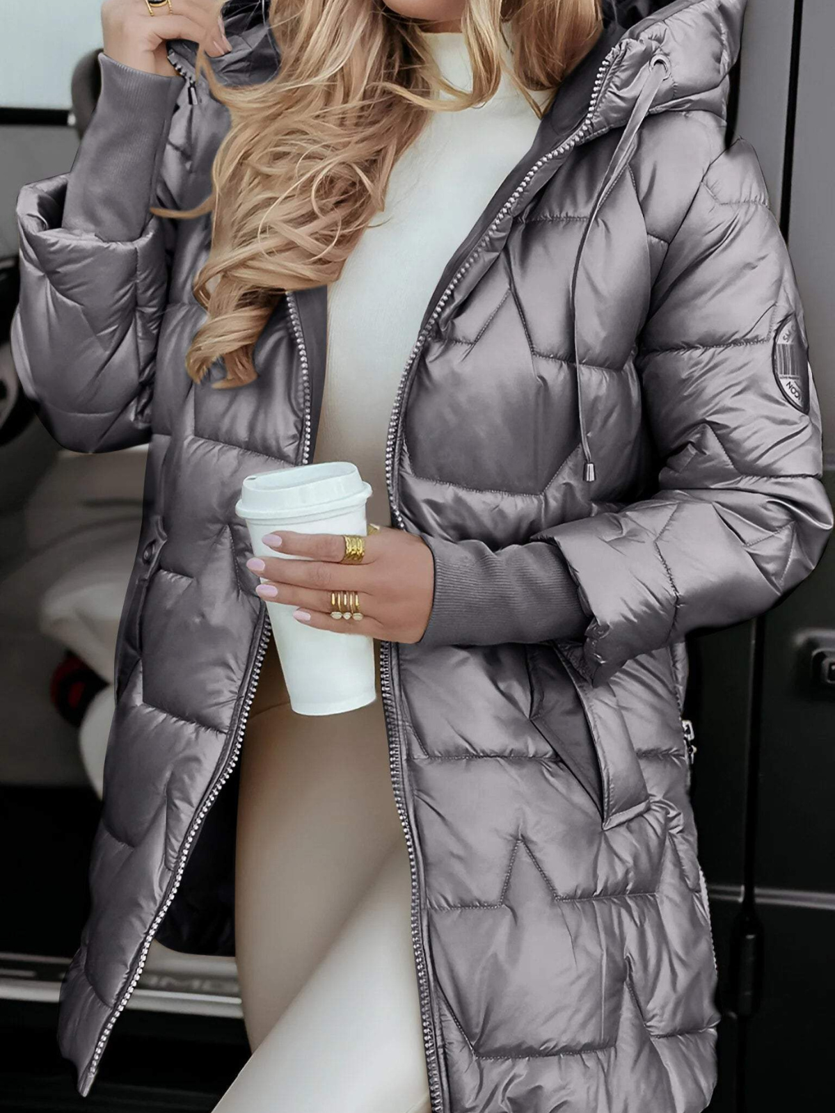 Brigitte™ – Veste d’Hiver Matelassée Classique