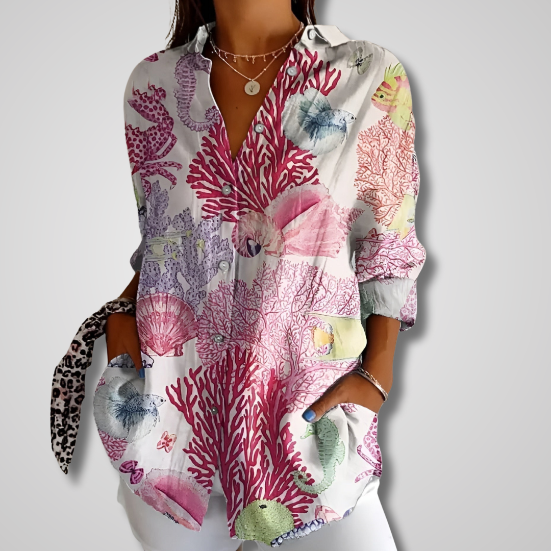 Ellinor™ – Chemise florale légère à boutons pour un style raffiné et fluide