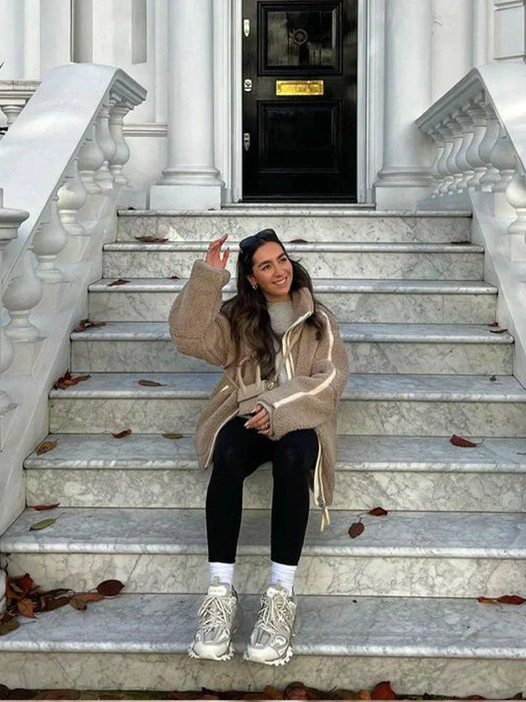 Iduna™ – Veste Loose Fit en Polaire Douce