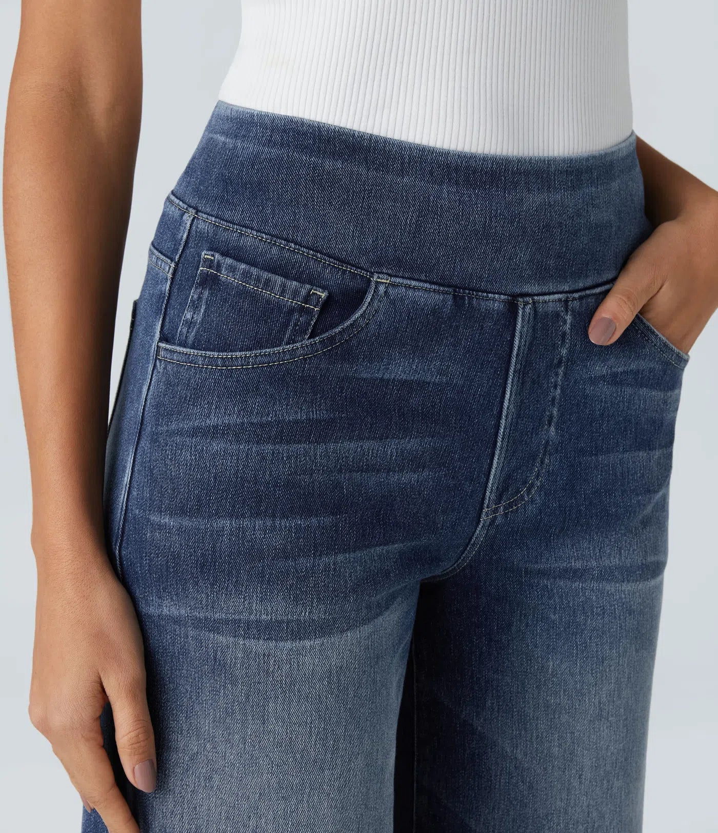 Ariana | Pantalon élastique taille haute