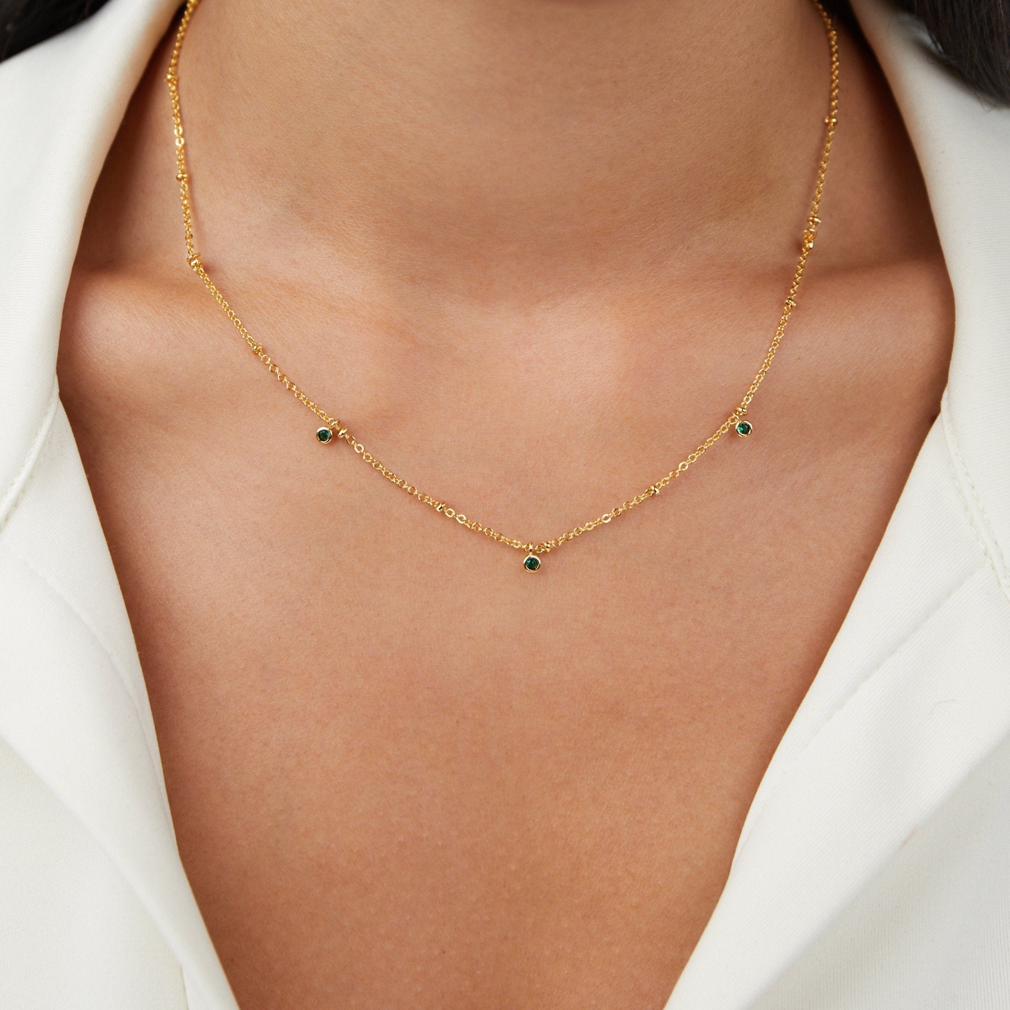 Collier en émeraude