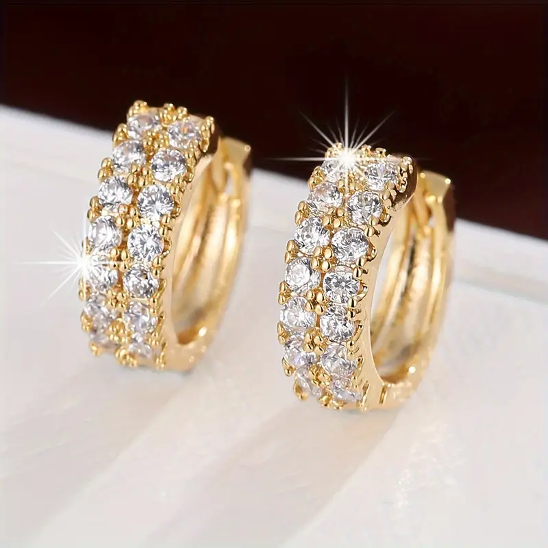 Boucles d'oreilles en or brillant