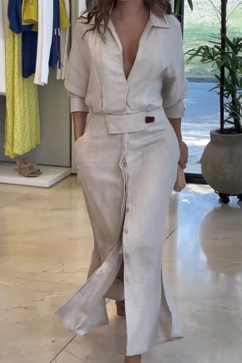 Jeanette | Robe Ceinturée Élégante