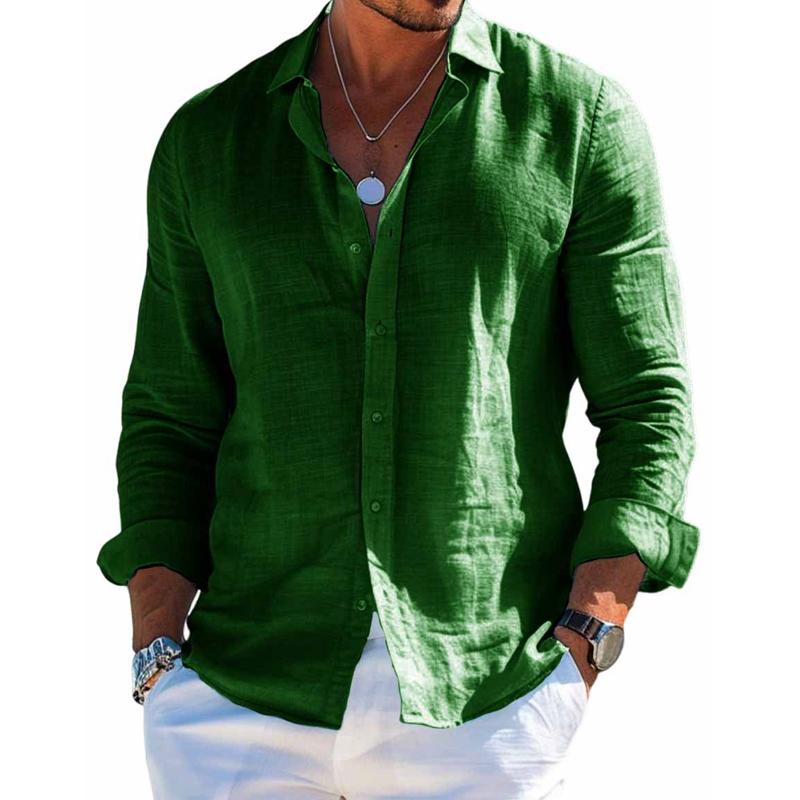 Viktor™ – Chemise élégante en coton-lin pour un style soigné