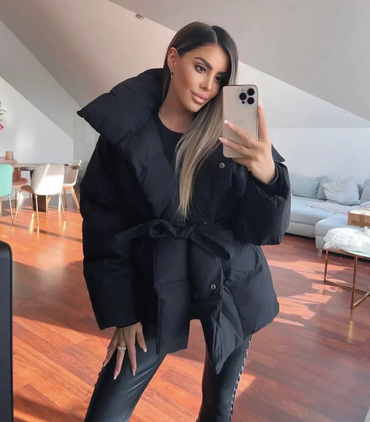 Lina™ – Veste d’Hiver Rembourrée et Stylée