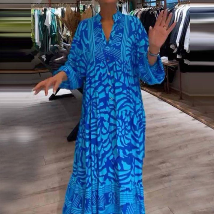 Gisila™ – Robe maxi fluide et colorée pour une élégance décontractée