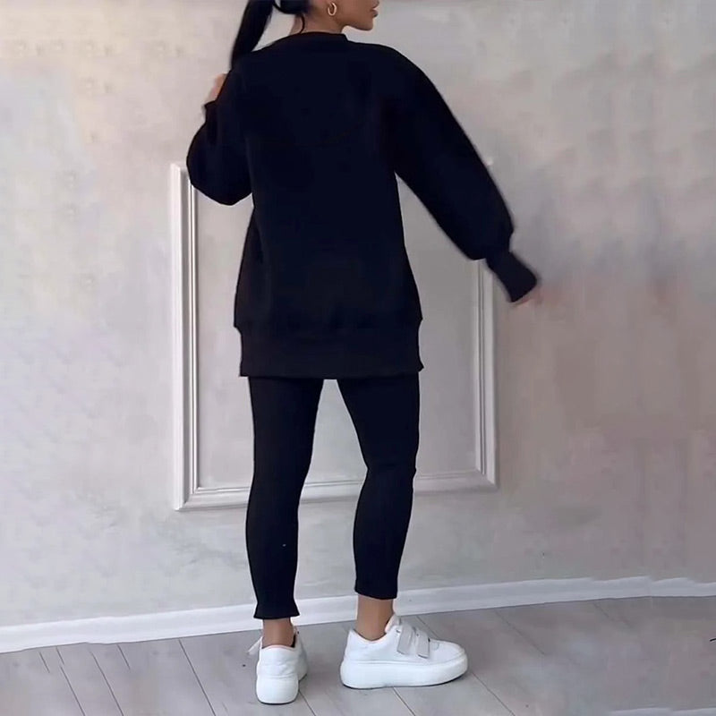 Monique | Ensemble décontracté de sweat-shirt et leggings pour femmes